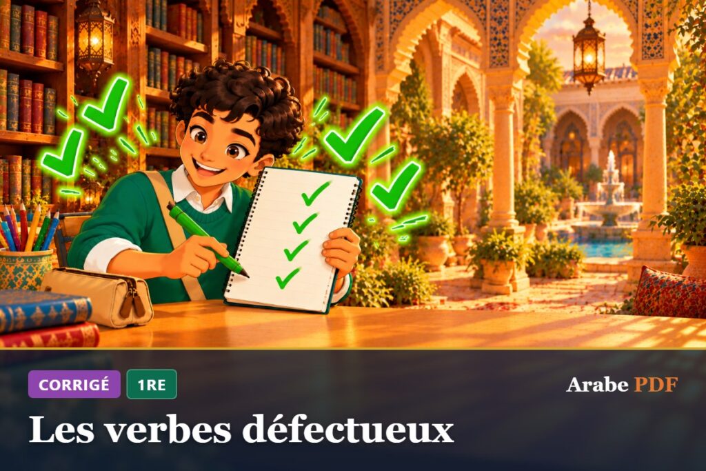 Corrigé des exercices d’arabe 1re : Les verbes défectueux