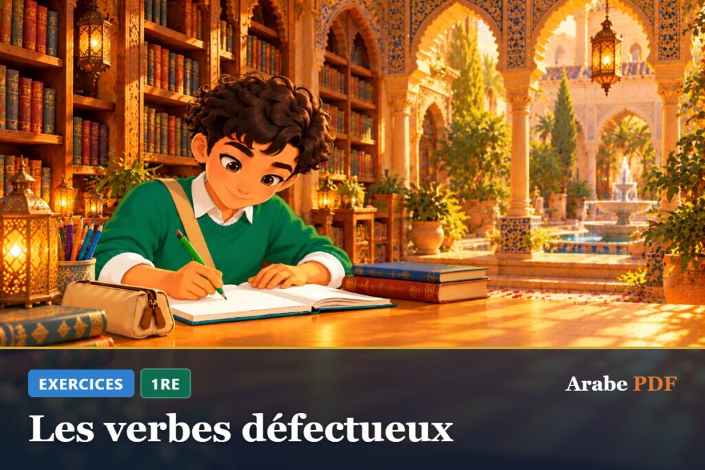 Exercices d’arabe 1re : Les verbes défectueux