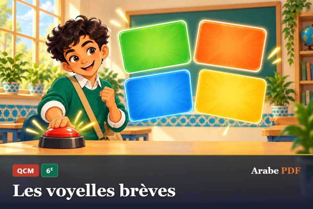 QCM d’arabe 6e : Les voyelles brèves