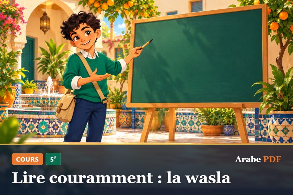 Cours d’arabe 5e : Lire couramment : la wasla