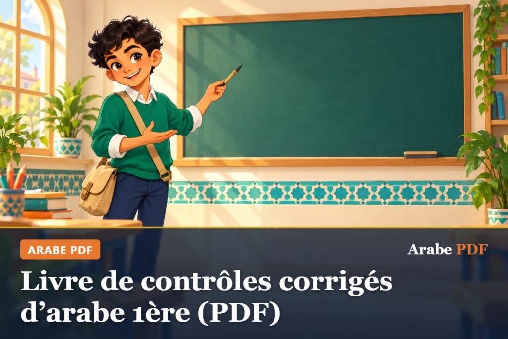 Livre de contrôles corrigés d’arabe 1ère (PDF) – Arabe PDF