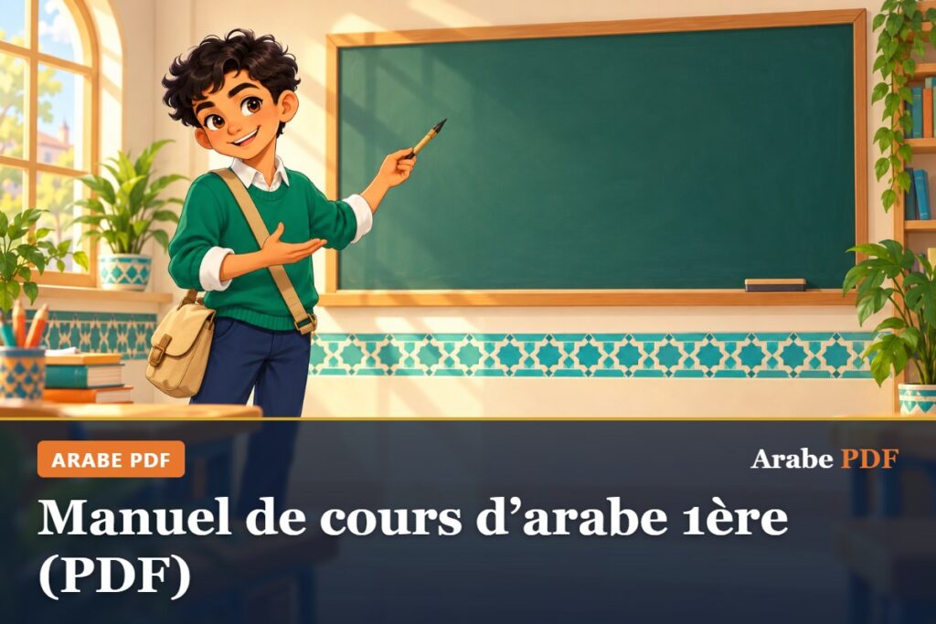 Manuel de cours d’arabe 1ère (PDF) – Arabe PDF