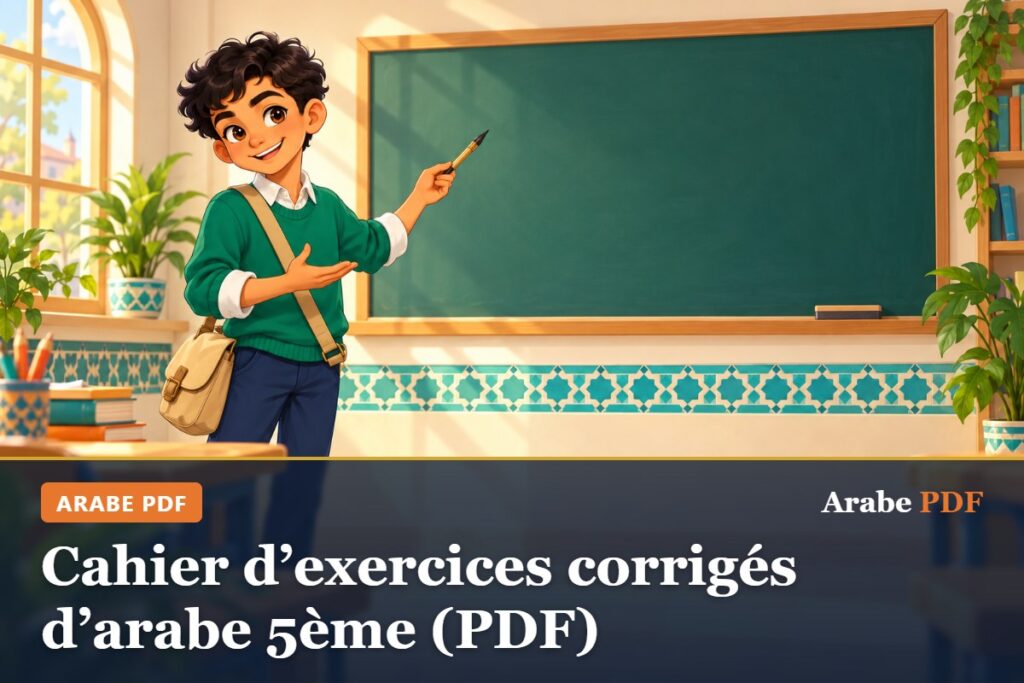 Cahier d’exercices corrigés d’arabe 5ème (PDF) – Arabe PDF