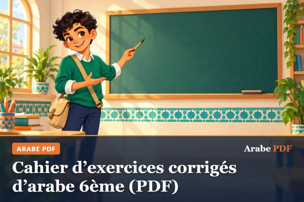 Cahier d’exercices corrigés d’arabe 6ème (PDF) – Arabe PDF