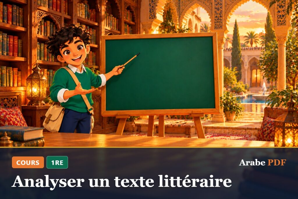 Cours d’arabe 1re : Analyser un texte littéraire