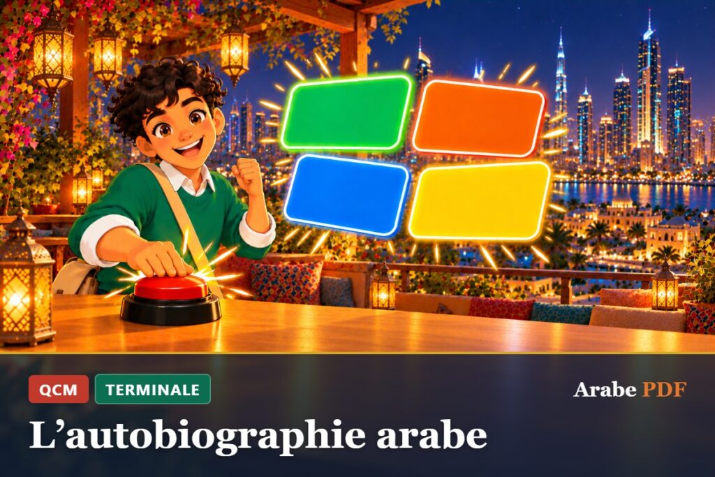 QCM d’arabe Terminale : L’autobiographie arabe