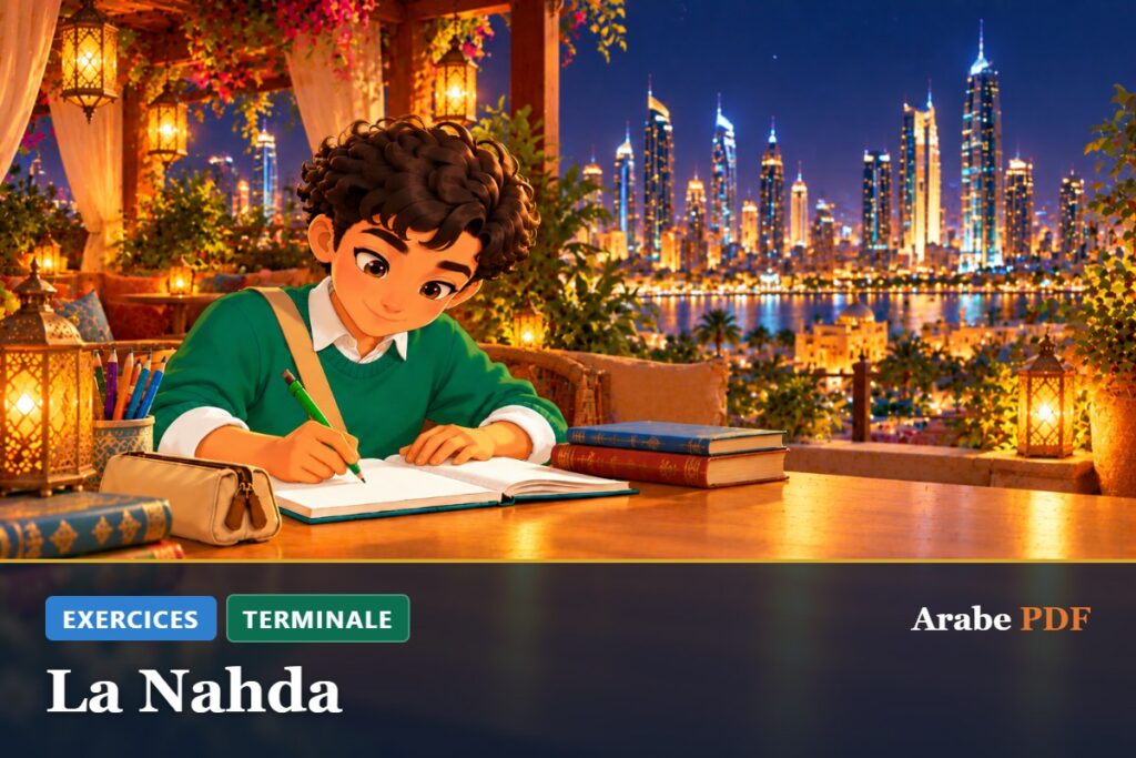 Exercices d’arabe Terminale : La Nahda