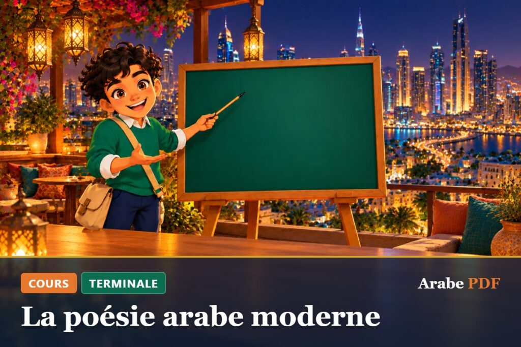 Cours d’arabe Terminale : La poésie arabe moderne