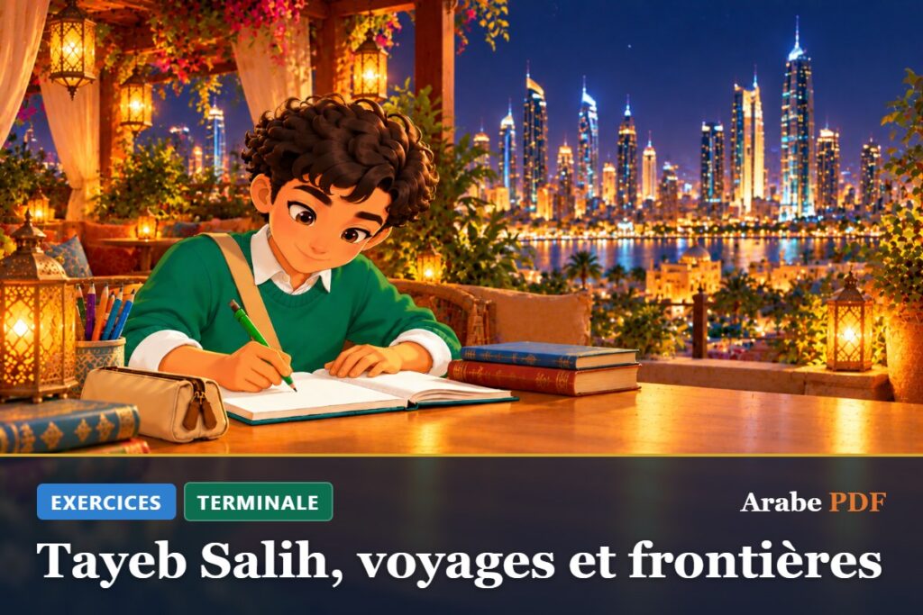 Exercices d’arabe Terminale : Tayeb Salih, voyages et frontières