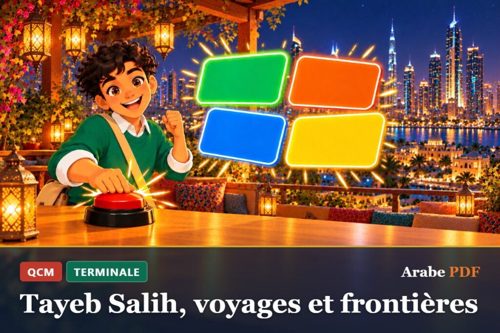 QCM d’arabe Terminale : Tayeb Salih, voyages et frontières