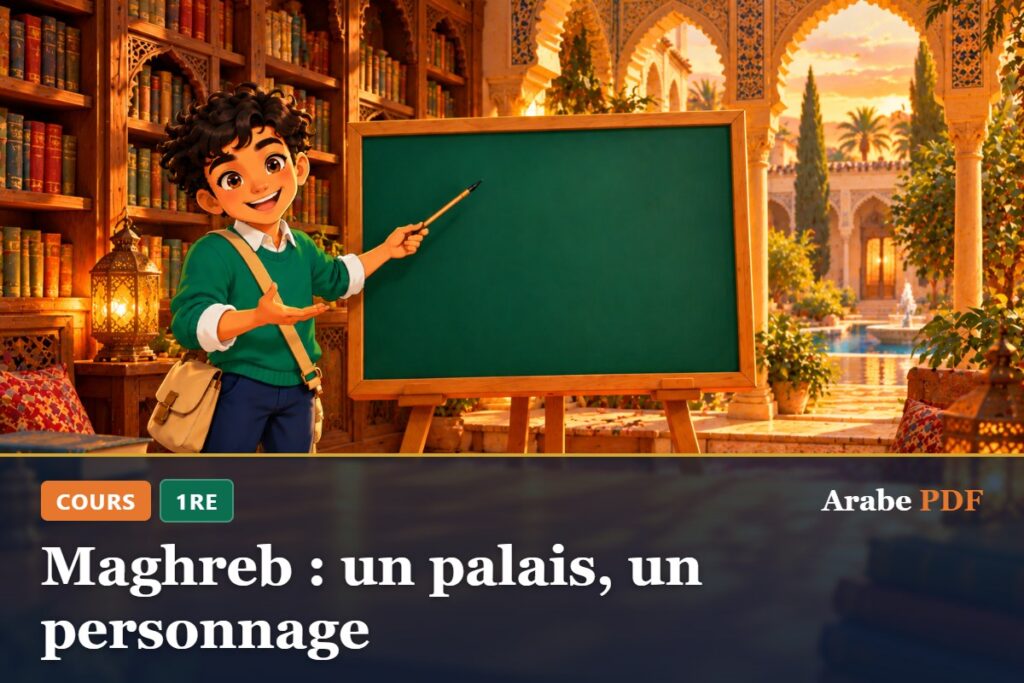 Cours d’arabe 1re : Maghreb : un palais, un personnage