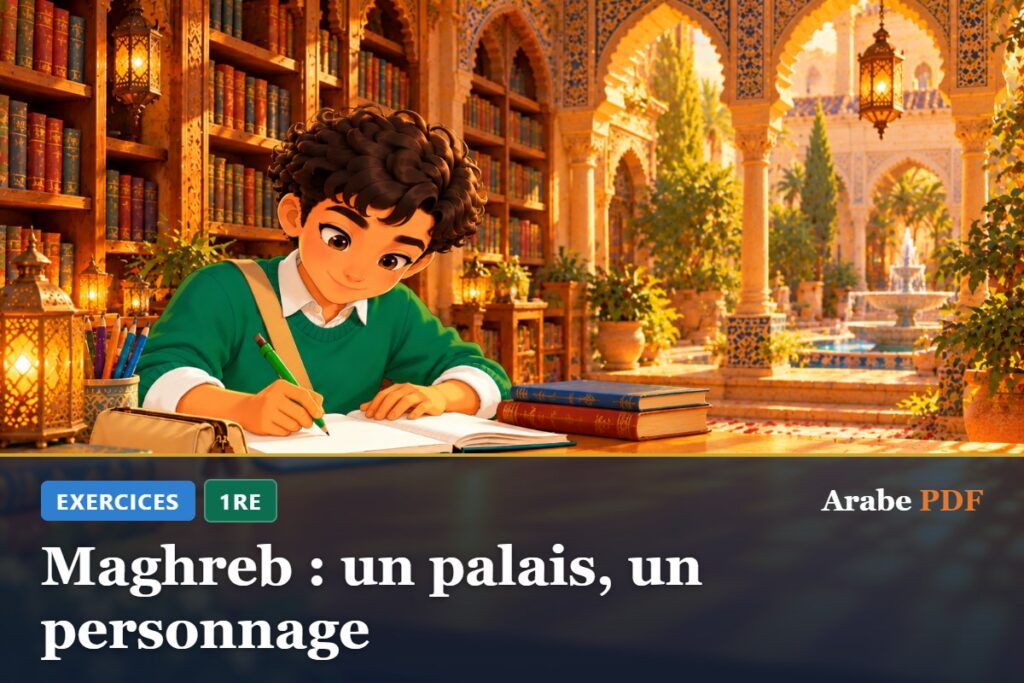 Exercices d’arabe 1re : Maghreb : un palais, un personnage