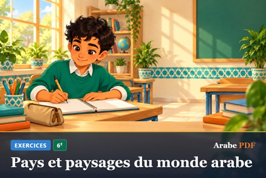 Exercices d’arabe 6e : Pays et paysages du monde arabe