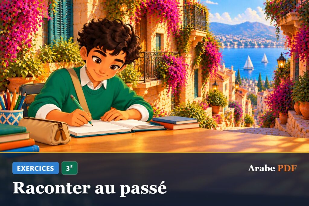 Exercices d’arabe 3e : Raconter au passé