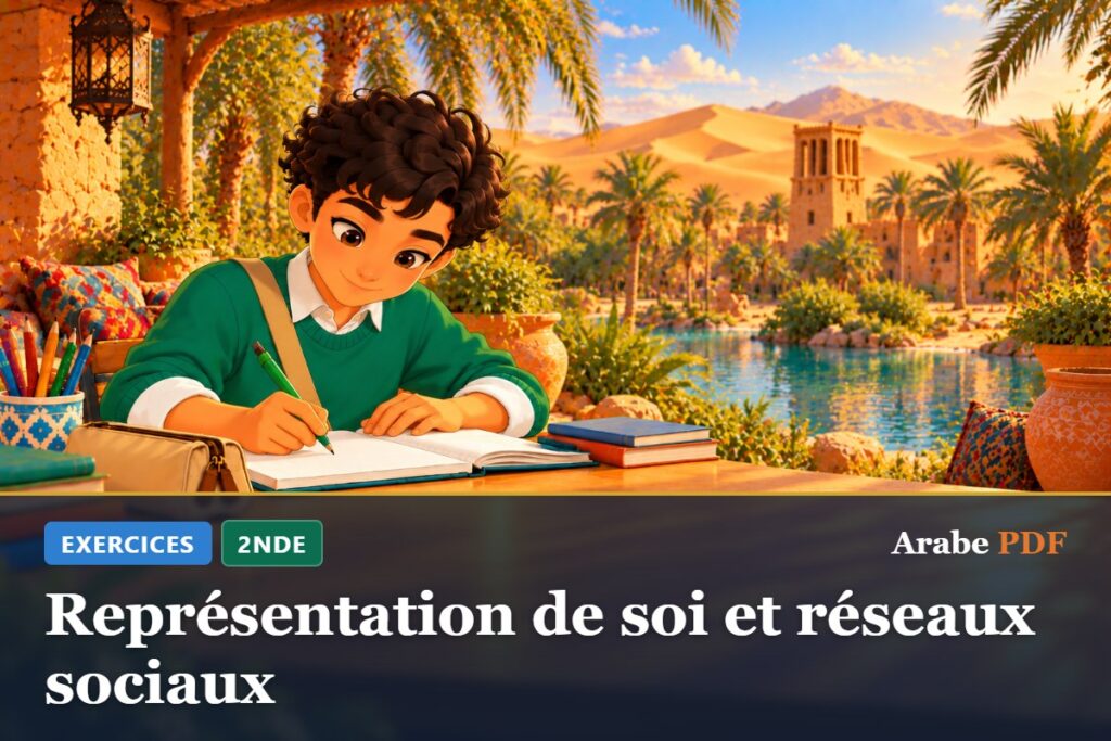 Exercices d’arabe 2nde : Représentation de soi et réseaux sociaux