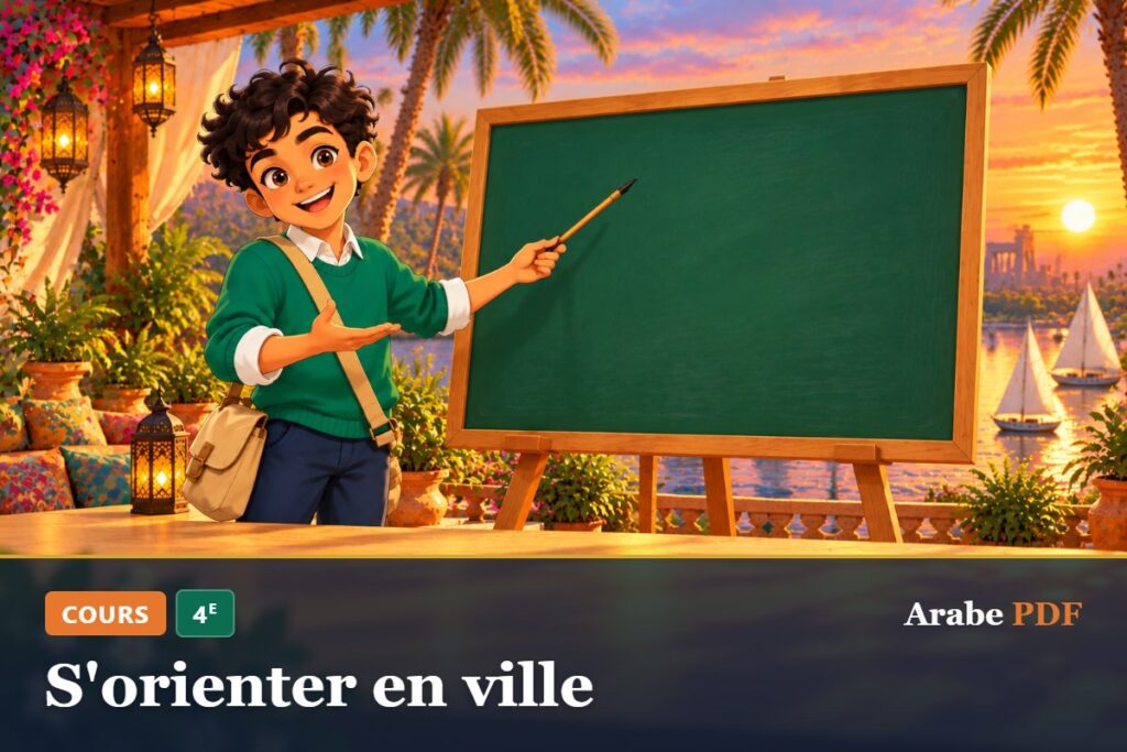 Cours d’arabe 4e : S'orienter en ville