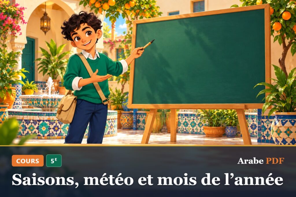 Cours d’arabe 5e : Saisons, météo et mois de l’année