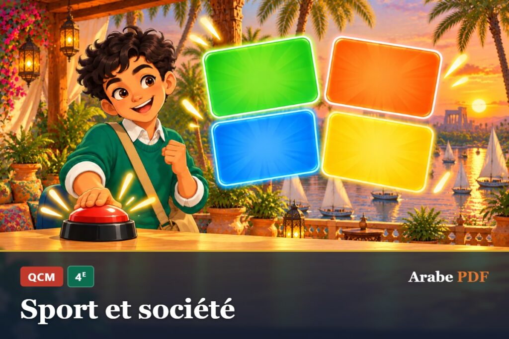 QCM d’arabe 4e : Sport et société
