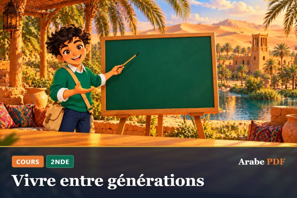 Cours d’arabe 2nde : Vivre entre générations
