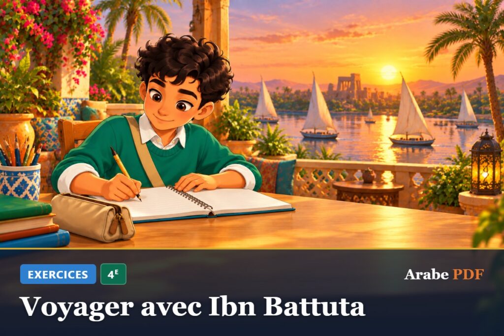 Exercices d’arabe 4e : Voyager avec Ibn Battuta