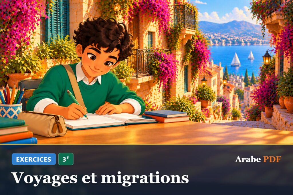 Exercices d’arabe 3e : Voyages et migrations